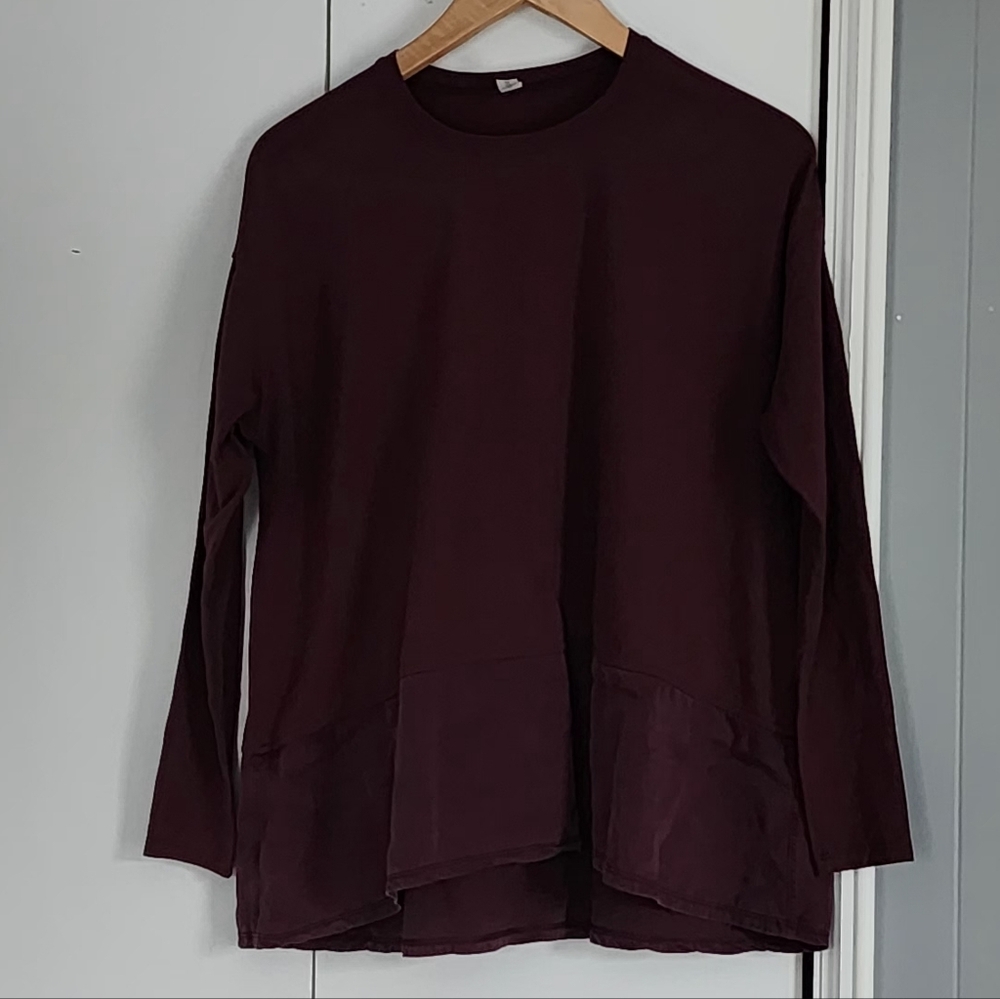 lululemon athletica Deep Maroon Long Sleeve Top